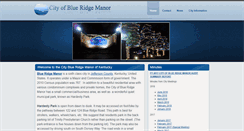 Desktop Screenshot of blueridgemanorky.org