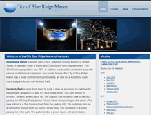 Tablet Screenshot of blueridgemanorky.org